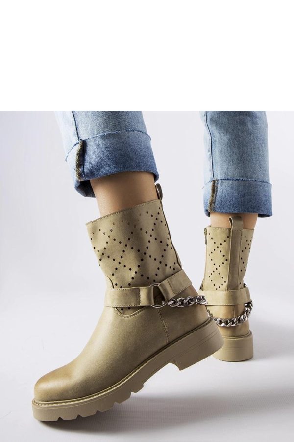 Green Boots..Fabric and Heel Height