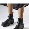 Black Boots in Women`s Ankle Boots & Booties with Fabric and Heel Height