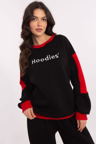Black Sweatshirt in Sweatshirts For Women with Cotton and Polyester