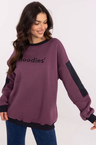 Violet Sweatshirt in Sweatshirts For Women with Cotton and Polyester