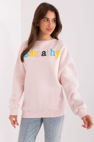 Pink Sweatshirt in Sweatshirts For Women with Cotton and Polyester