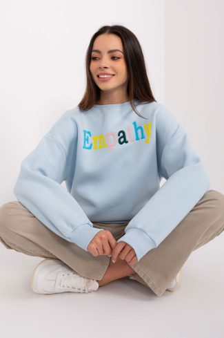 Blue Sweatshirt in Sweatshirts For Women with Cotton and Polyester