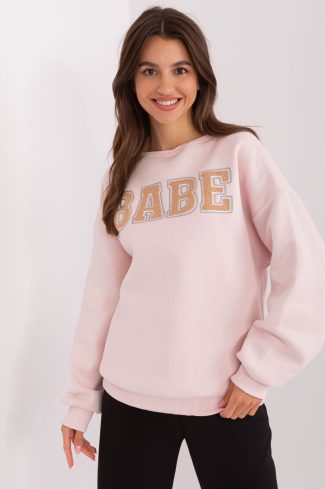 Pink Sweatshirt in Sweatshirts For Women with Cotton and Polyester