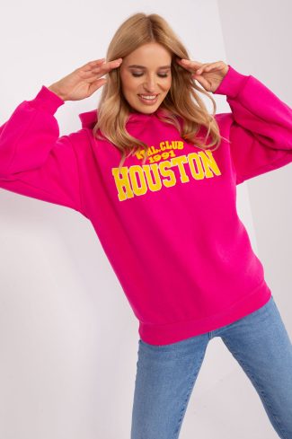 Pink Sweatshirt in Sweatshirts For Women with Cotton and Polyester