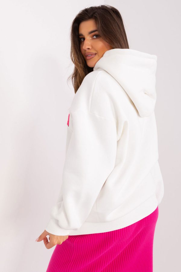 Beige Sweatshirt in Sweatshirts For Women with Cotton and Polyester