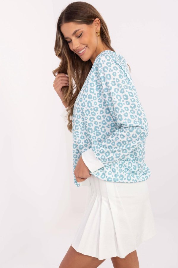 blue Blouse model 206718 Italy Moda