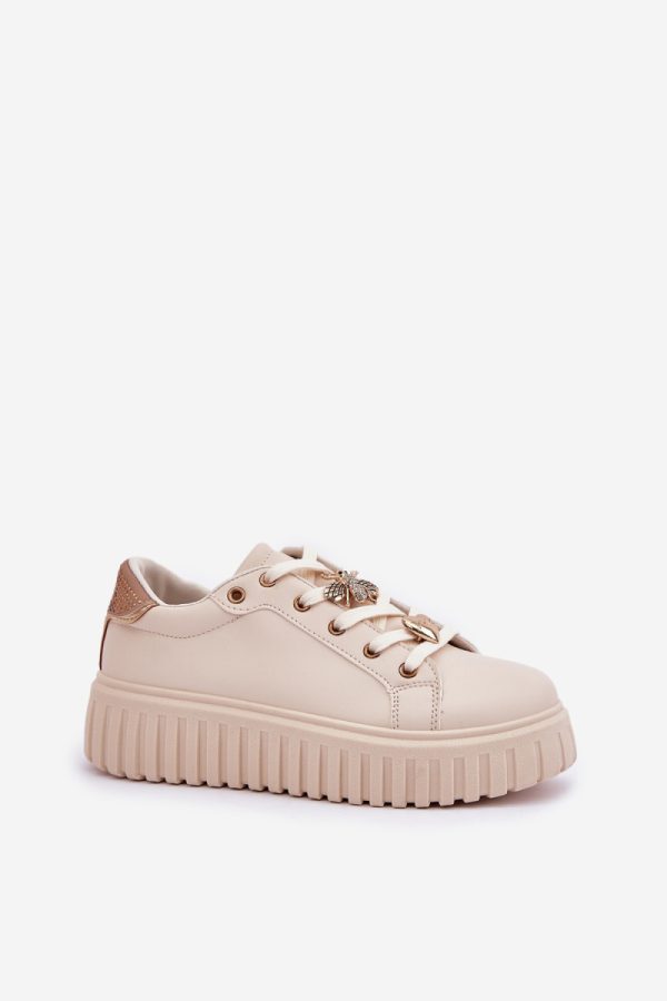 beige Platform sneakers model 206838 Step in style