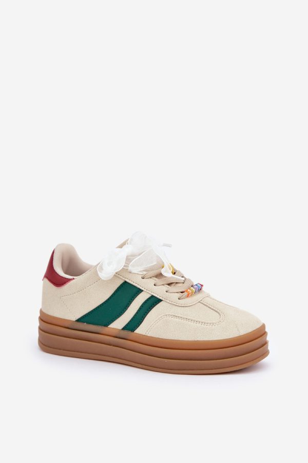 beige Platform sneakers model 206858 Step in style