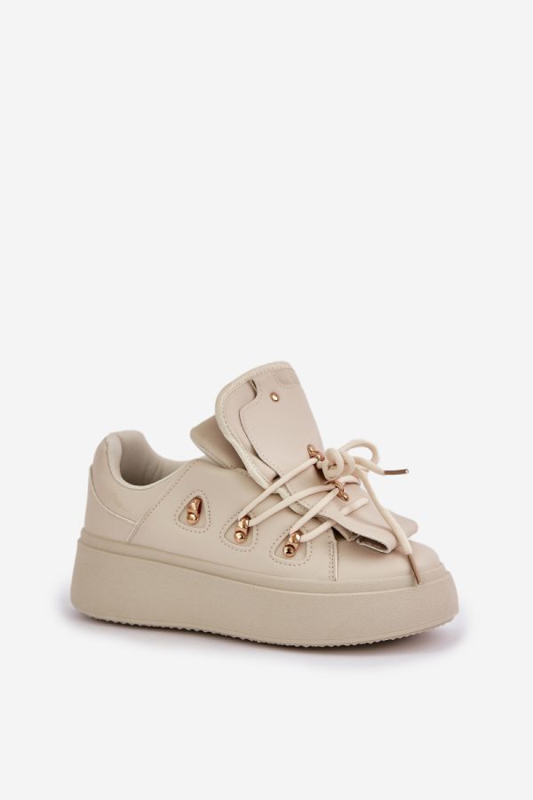 beige Sport Shoes model 206860 Step in style