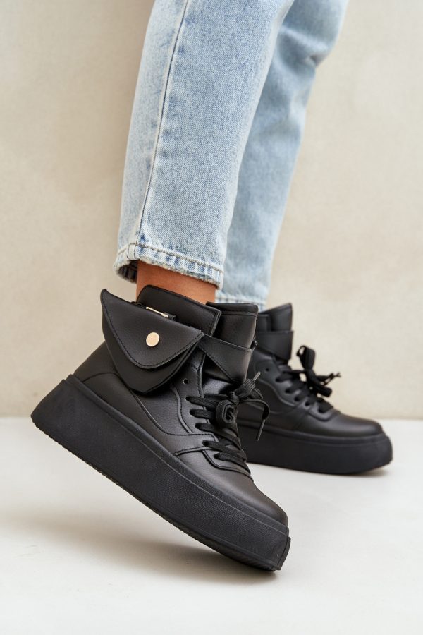 Black Sport Shoes in Women`s Athletic Shoes, Trainers, Sneakers with Fabric, Footbed, Upper Height and Platform Height