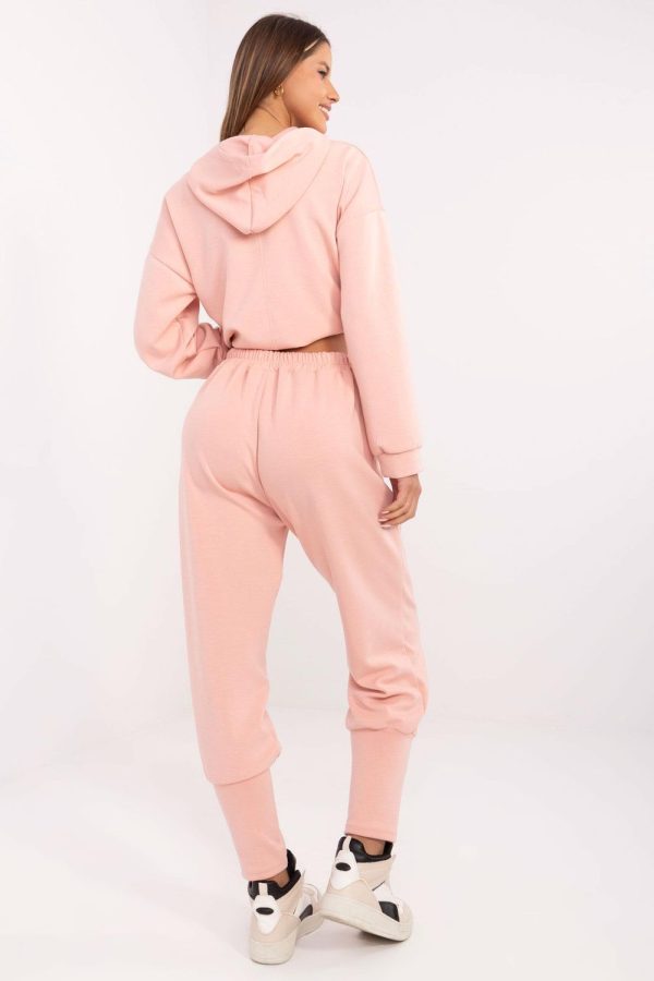 Pink Tracksuit Trousers in Pants, Trousers, Shorts with Spandex, Polyester and Viscose
