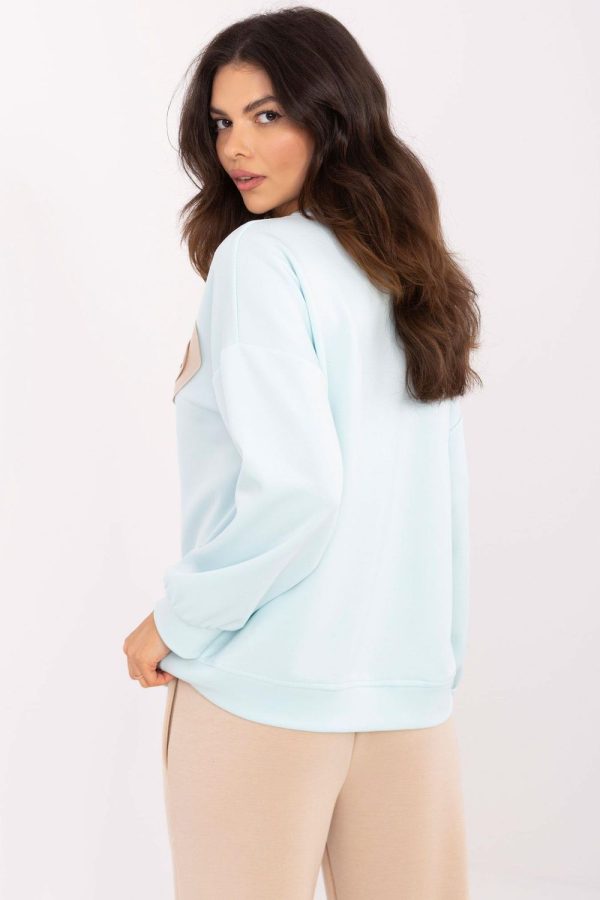 blue Sweatshirt model 207028 Italy Moda