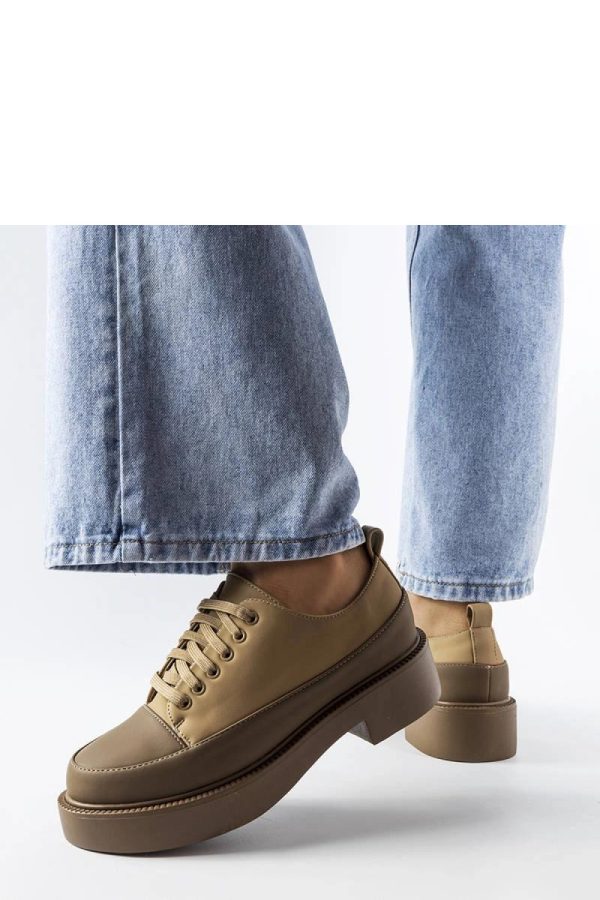 Brown Half Shoes in Women`s Ankle Boots & Booties with Fabric and Heel Height