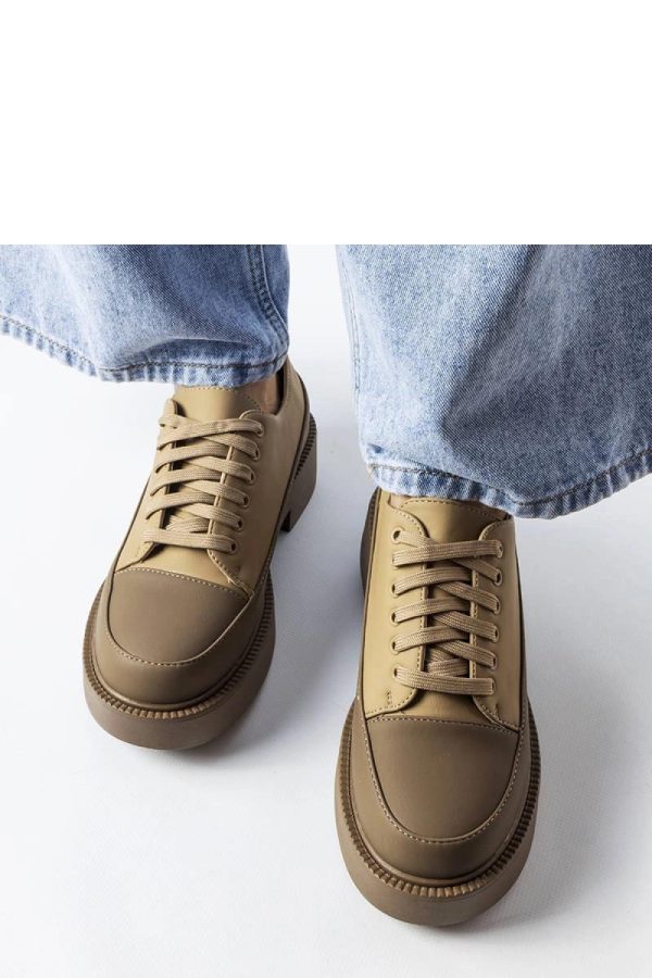Brown Half Shoes in Women`s Ankle Boots & Booties with Fabric and Heel Height