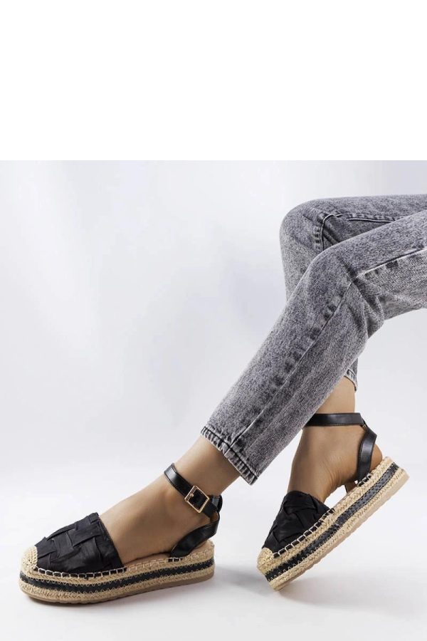 Black Espadrille.Heel Height