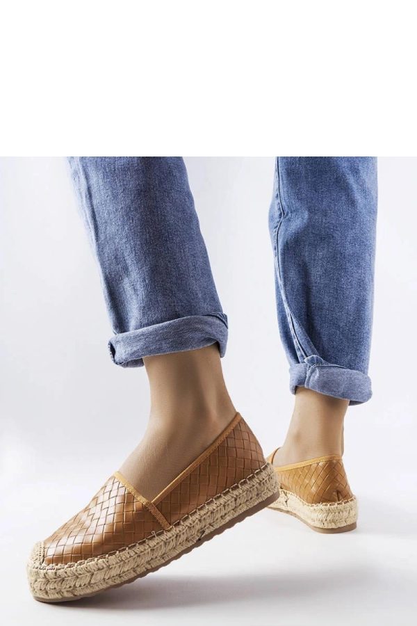 Brown Espadrille..Heel Height