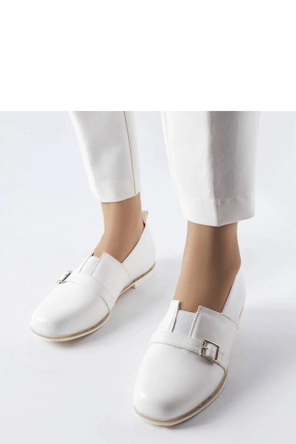 White Half Shoes...Heel Height