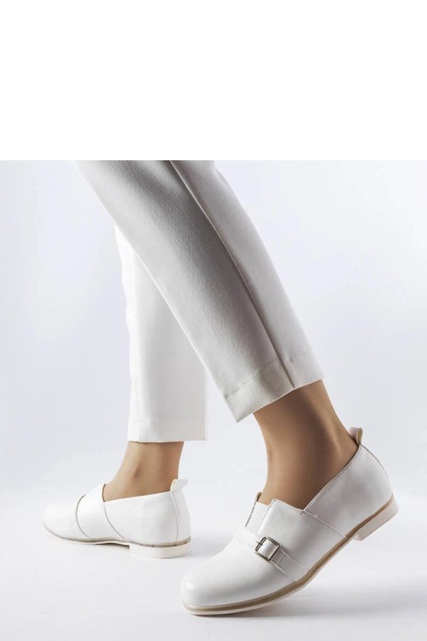 White Half Shoes...Heel Height