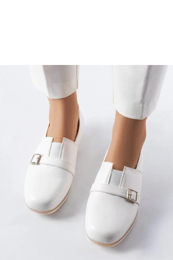 White Half Shoes...Heel Height