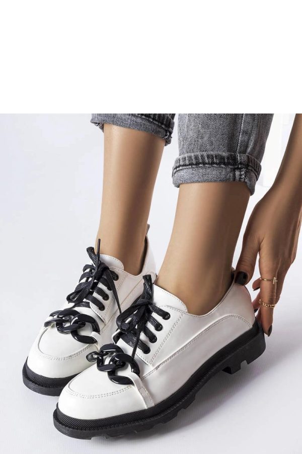 White Half Shoes....Heel Height