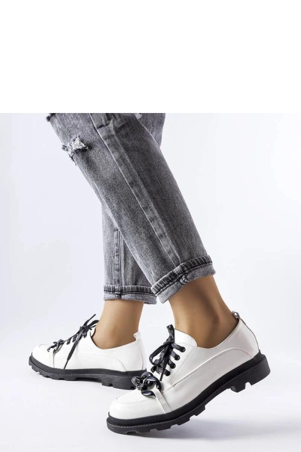 White Half Shoes....Heel Height