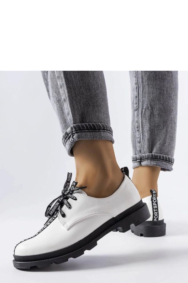 White Half Shoes....Heel Height