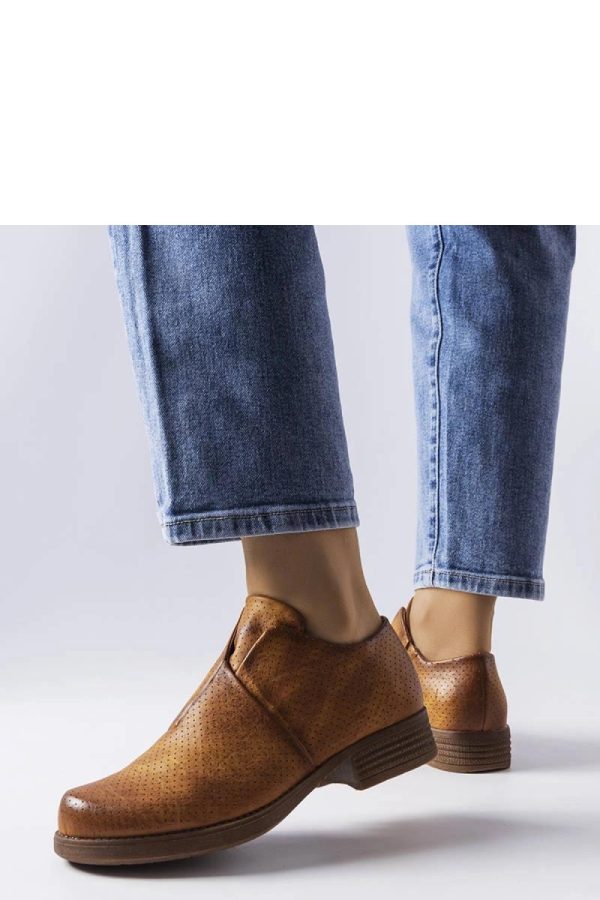 Brown Half Shoes in Women`s Ankle Boots & Booties with Fabric and Heel Height