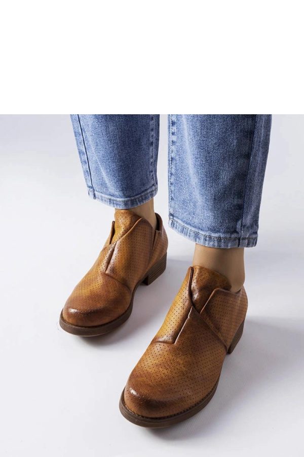 Brown Half Shoes in Women`s Ankle Boots & Booties with Fabric and Heel Height