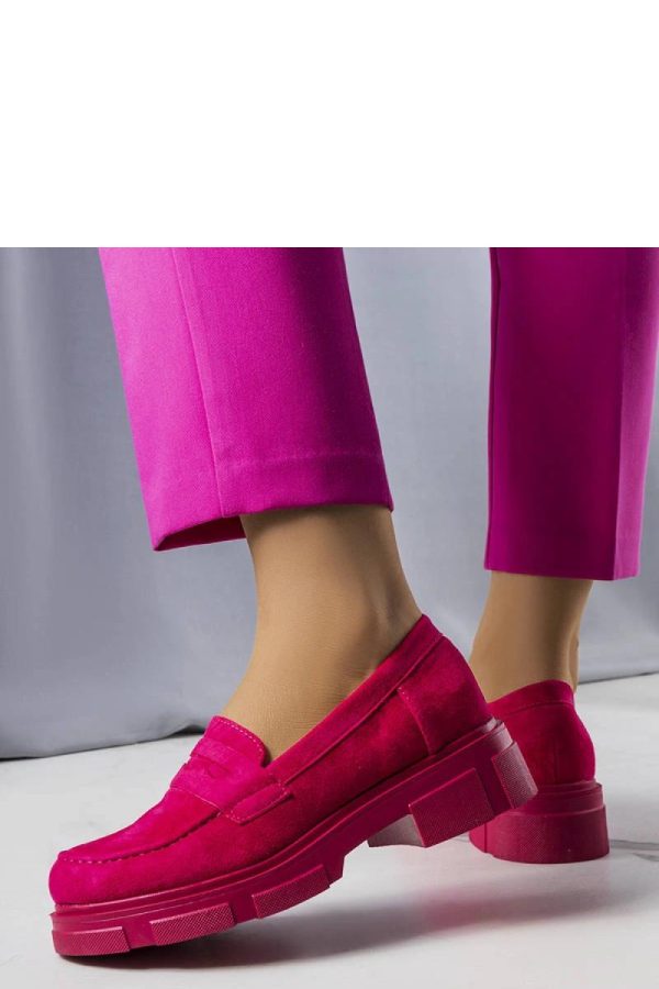 Pink Half Shoes in Women`s Ankle Boots & Booties with Fabric and Heel Height