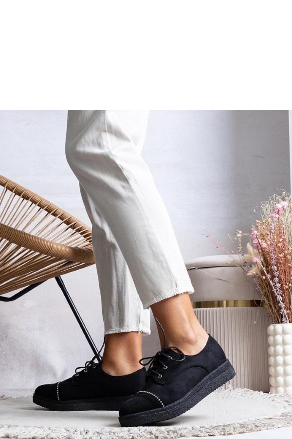 Black Half Shoes..Fabric and Heel Height