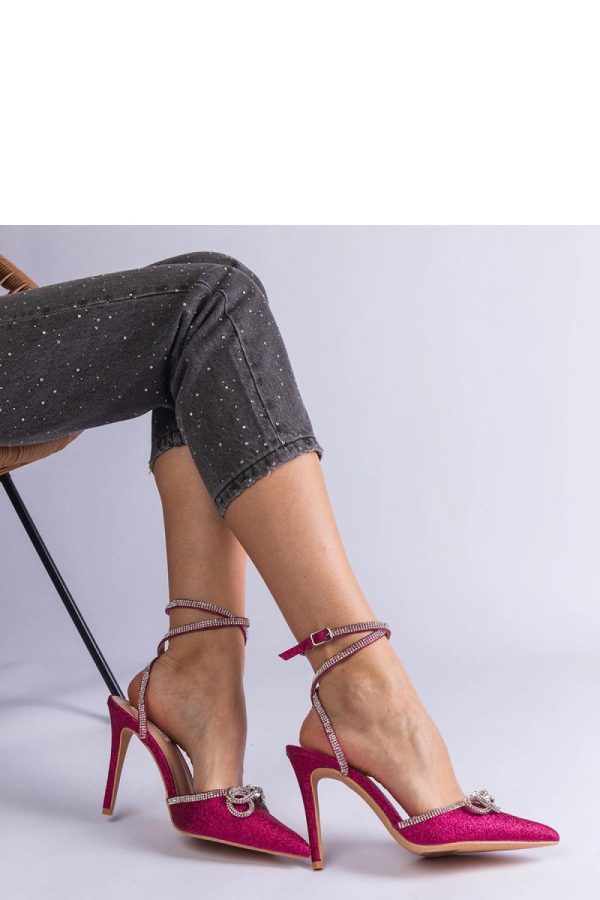 Pink High Heel Pumps....Fabric and Heel Height