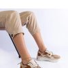 Brown Sport Shoes..Fabric and Heel Height