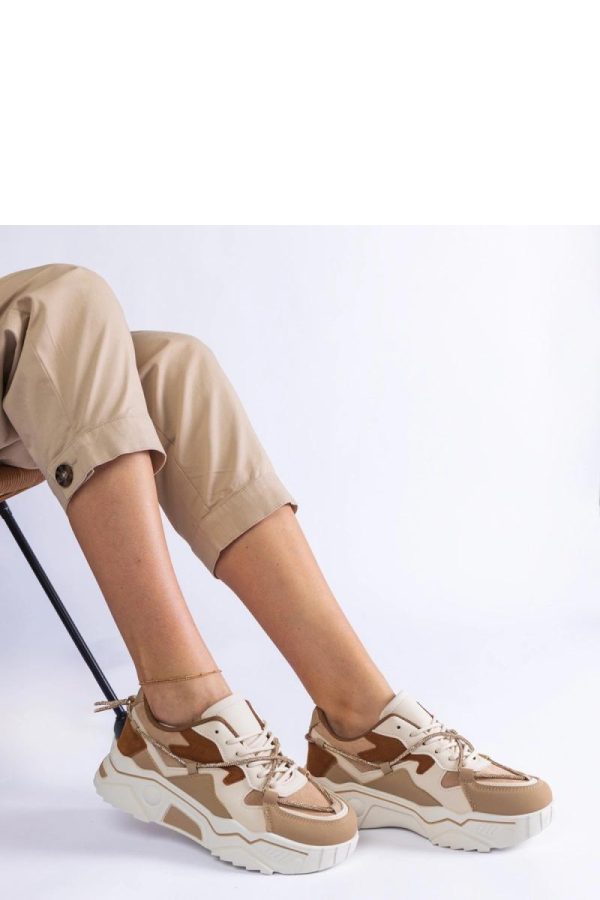 Brown Sport Shoes..Fabric and Heel Height