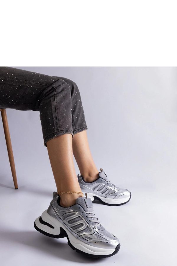 Grey Sport Shoes..Heel Height