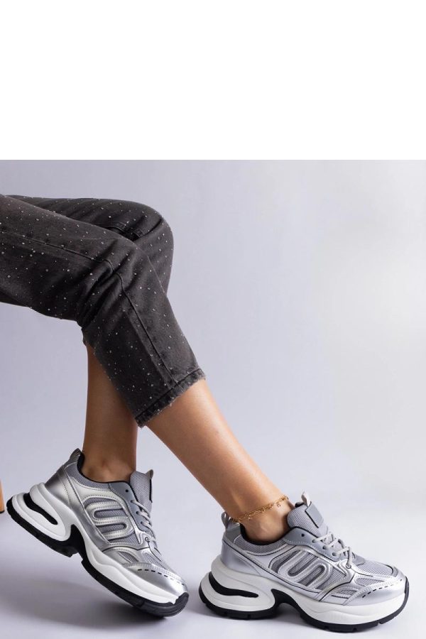 Grey Sport Shoes..Heel Height