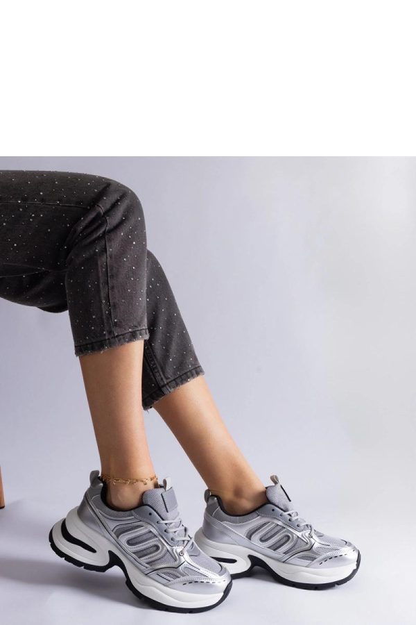 Grey Sport Shoes..Heel Height