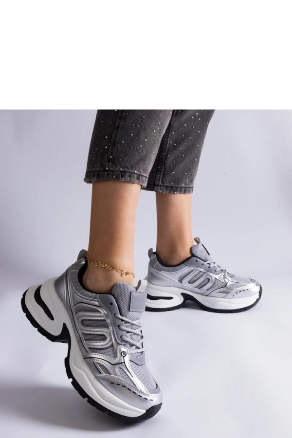 Grey Sport Shoes..Heel Height