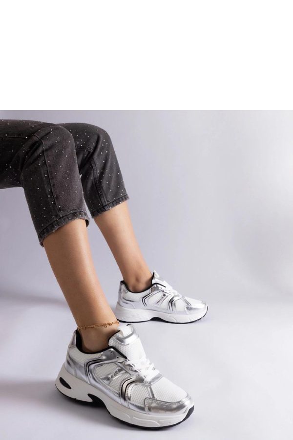 Grey Sport Shoes in Women`s Athletic Shoes, Trainers, Sneakers with Fabric and Heel Height
