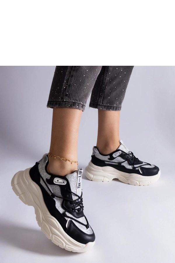 Black Sport Shoes in Women`s Athletic Shoes, Trainers, Sneakers with Fabric and Heel Height
