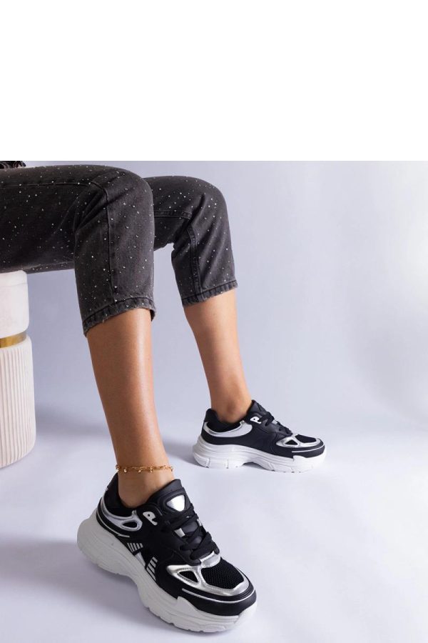 Black Sport Shoes in Women`s Athletic Shoes, Trainers, Sneakers with Fabric and Heel Height