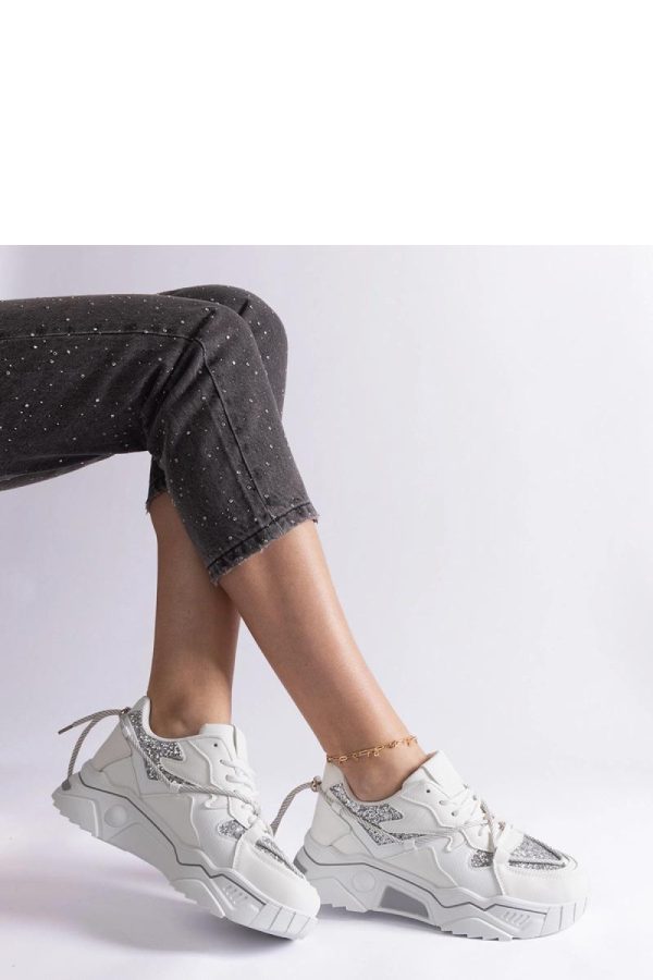 White Sport Shoes...Fabric and Heel Height