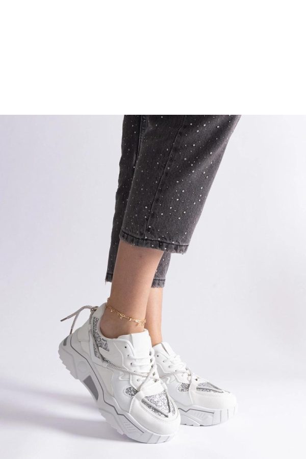 White Sport Shoes...Fabric and Heel Height