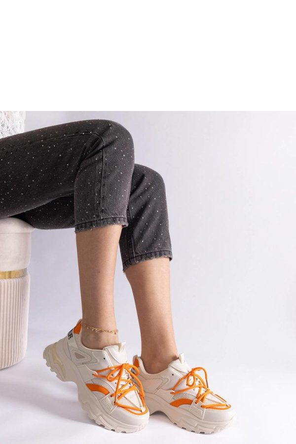 Beige Sport Shoes...Fabric and Heel Height