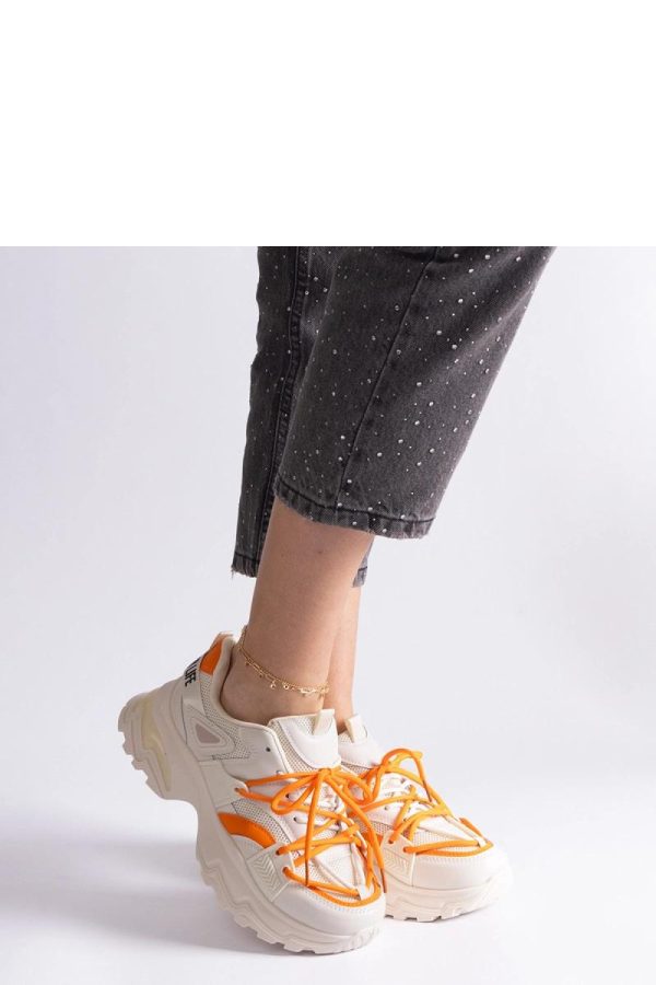 Beige Sport Shoes...Fabric and Heel Height