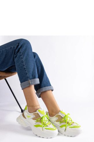 1059917 White Sport Shoes...Fabric and Heel Height