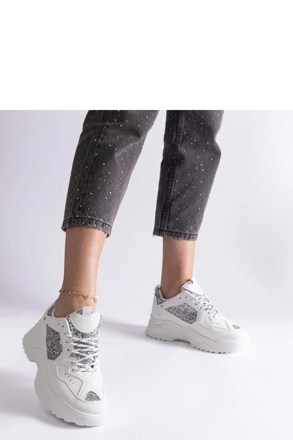 White Sport Shoes...Fabric and Heel Height