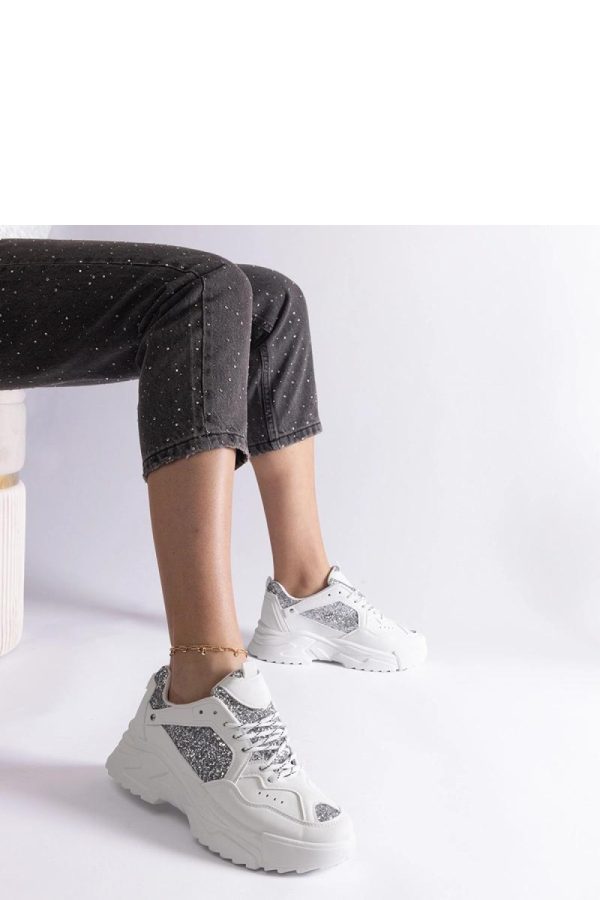 White Sport Shoes...Fabric and Heel Height