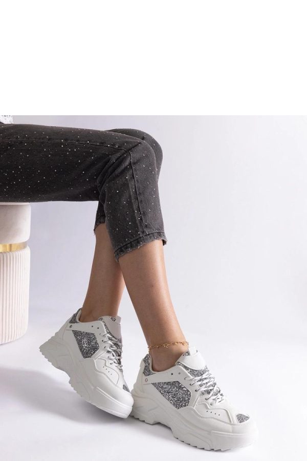 White Sport Shoes...Fabric and Heel Height