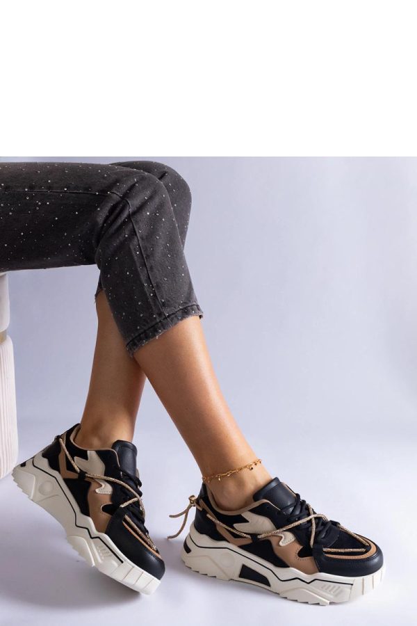 Black Sport Shoes in Women`s Athletic Shoes, Trainers, Sneakers with Fabric and Heel Height