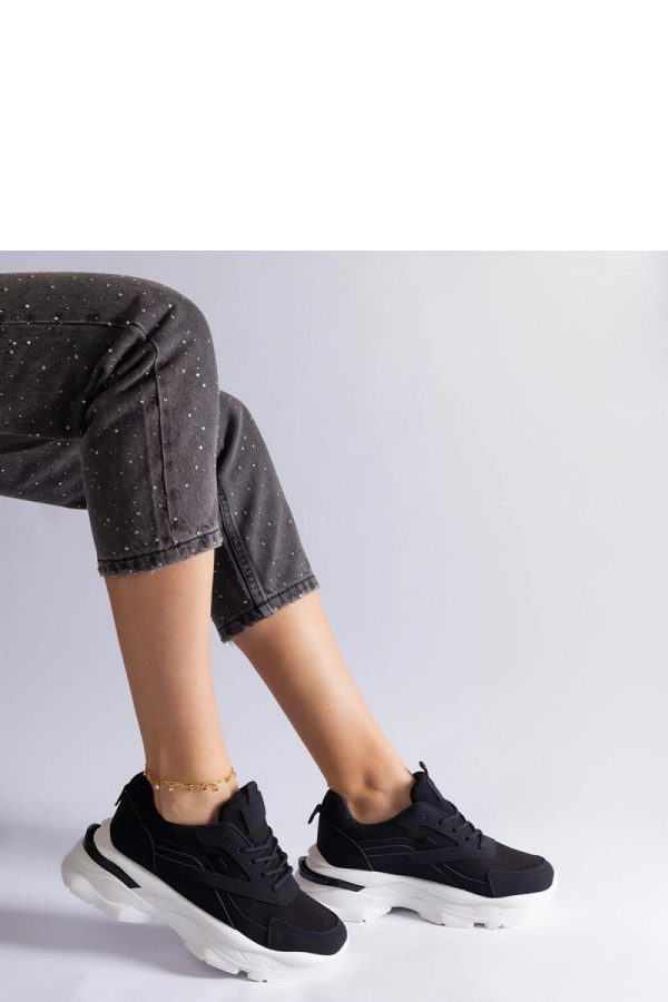 Black Sport Shoes in Women`s Athletic Shoes, Trainers, Sneakers with Fabric and Heel Height